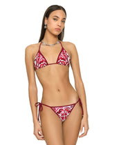 Majolica-print triangle bikini - | Dolce & Gabbana