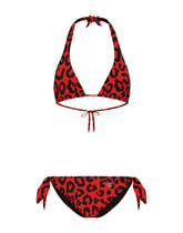 Leopard-print padded triangle bikini - | Dolce & Gabbana