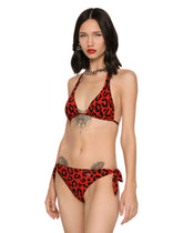 Leopard-print padded triangle bikini - | Dolce & Gabbana