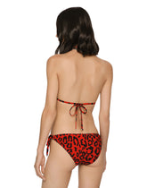 Leopard-print padded triangle bikini - | Dolce & Gabbana