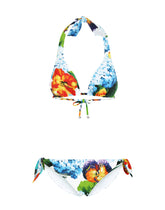 Hydrangea-print padded triangle bikini - | Dolce & Gabbana
