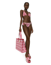 Majolica-print padded triangle bikini - | Dolce & Gabbana