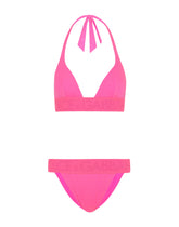 Triangle bikini with branded elastic - | Dolce & Gabbana