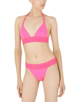 Triangle bikini with branded elastic - | Dolce & Gabbana