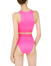 Bikini top with branded elastic - | Dolce & Gabbana