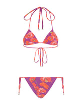 Poppy-print triangle bikini - | Dolce & Gabbana
