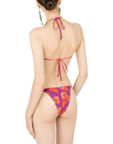 Poppy-print triangle bikini - | Dolce & Gabbana