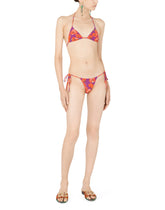 Poppy-print triangle bikini - | Dolce & Gabbana