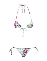 Bluebell-print triangle bikini - | Dolce & Gabbana