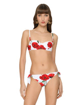Poppy-print balconette bikini - | Dolce & Gabbana