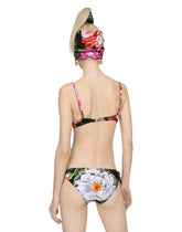 Balconette bikini with pictorial floral print - | Dolce & Gabbana