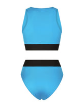 Halterneck bikini with branded elastic - | Dolce & Gabbana