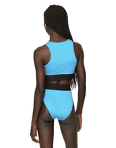 Halterneck bikini with branded elastic - | Dolce & Gabbana