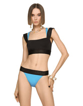 Two-tone bikini with bralette bikini top - | Dolce & Gabbana