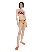 Bandeau bikini with abstract flower print - | Dolce & Gabbana