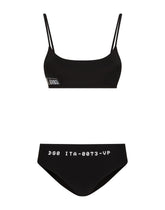 Bralette bikini with DGVIB3 print - | Dolce & Gabbana