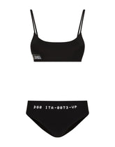 Bralette bikini with DGVIB3 print - | Dolce & Gabbana