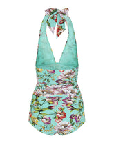 Deep V-Neck One Piec - | Dolce & Gabbana