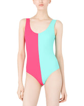 Racer-style one-piece swimsuit - | Dolce & Gabbana