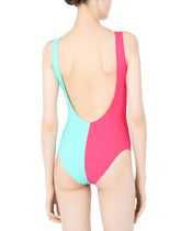 Racer-style one-piece swimsuit - | Dolce & Gabbana