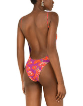 Poppy-print one-piece swimsuit - | Dolce & Gabbana