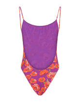 Poppy-print one-piece swimsuit - | Dolce & Gabbana