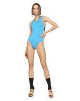 Racer-style one-piece swimsuit - | Dolce & Gabbana