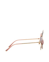 Dolce & Gabbana Flower-Shaped Sunglasses In Metallic Fibre - | Dolce & Gabbana
