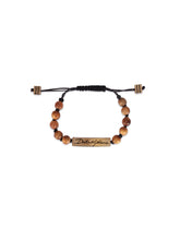 Cord bracelet with wooden spheres - | Dolce & Gabbana