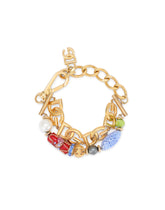Link bracelet with DG multi-logo and murrine - | Dolce & Gabbana