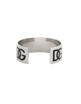 Rigid bracelet with engraved DG logo - | Dolce & Gabbana
