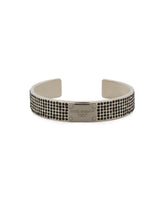 Rigid bracelet with rhinestones and logo tag - | Dolce & Gabbana