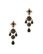 Drop earrings with rhinestone embellishment - | Dolce & Gabbana