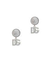 Clip-on earrings with DG logo - | Dolce & Gabbana