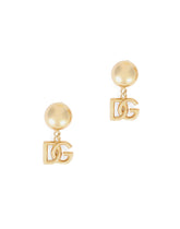 Clip-on earrings with DG logo - | Dolce & Gabbana