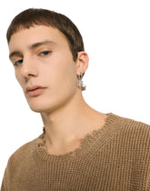 Hoop earrings with DG logo pendants - | Dolce & Gabbana