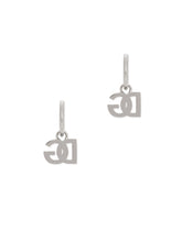 Hoop earrings with DG logo pendants - | Dolce & Gabbana