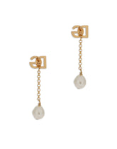 Earrings with pearl and DG logo - | Dolce & Gabbana