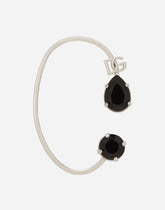 Single ear cuff with rhinestones and DG logo - | Dolce & Gabbana