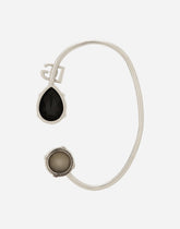 Single ear cuff with rhinestones and DG logo - | Dolce & Gabbana