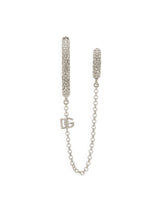 Single earring with rhinestones and chain ear cuff - | Dolce & Gabbana