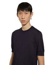 single stud earring with “Marina” anchor - | Dolce & Gabbana