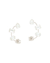 Earcuff earrings with DG logo and rhinestones - | Dolce & Gabbana