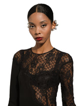 Earcuff earrings with DG logo and rhinestones - | Dolce & Gabbana