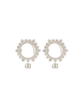 Earcuff earrings with DG logo and rhinestones - | Dolce & Gabbana