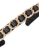 Satin headband with DG logo and rhinestones - | Dolce & Gabbana