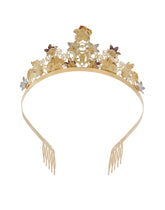 Diadem with flowers and DG logo - | Dolce & Gabbana