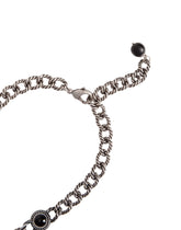 Link necklace with DG logo and rhinestone-detailed pendant - | Dolce & Gabbana