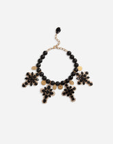 Necklace with rhinestone crosses - | Dolce & Gabbana