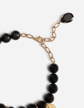 Necklace with rhinestone crosses - | Dolce & Gabbana